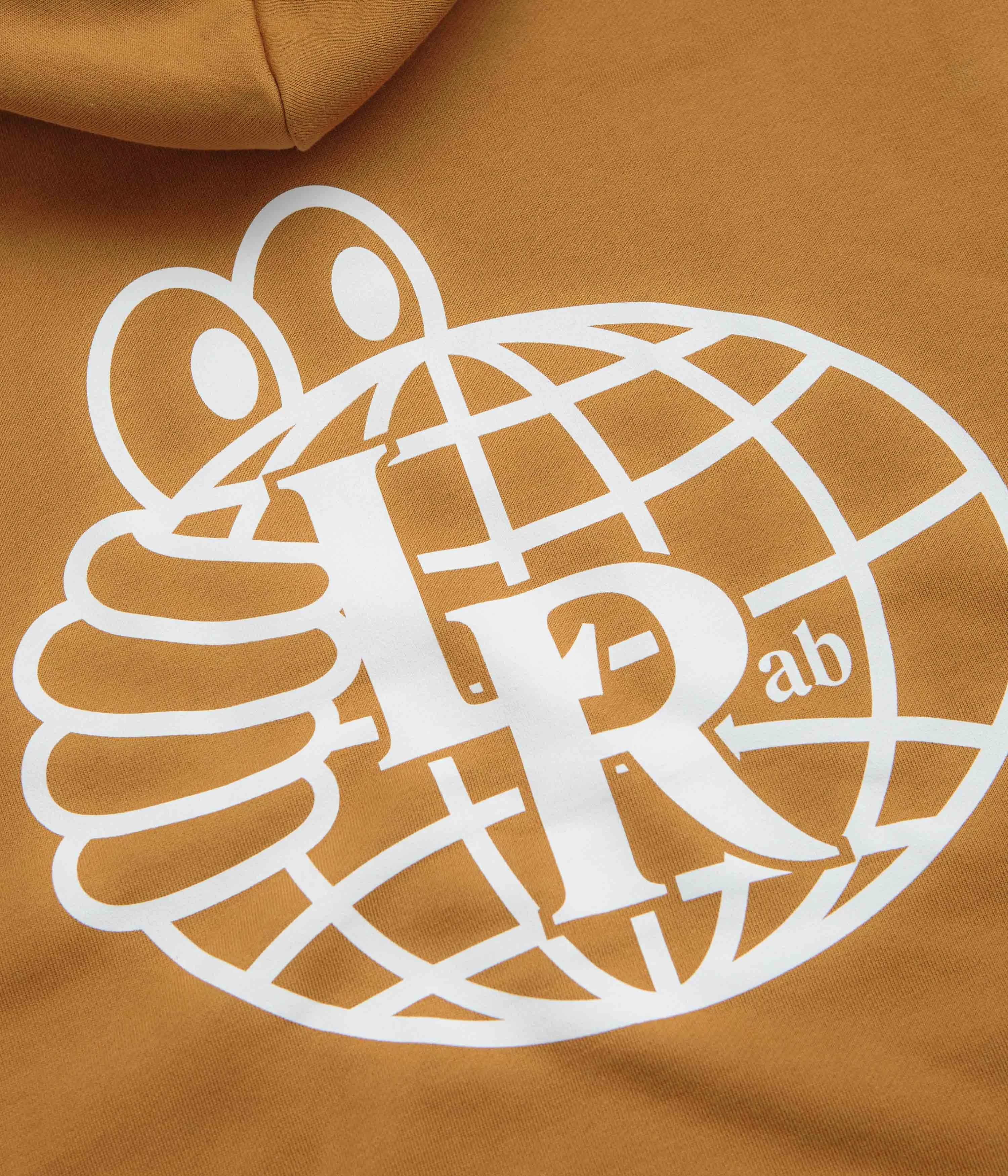 Last Resort AB Atlas Monogram Hoodie - Golden Brown / White