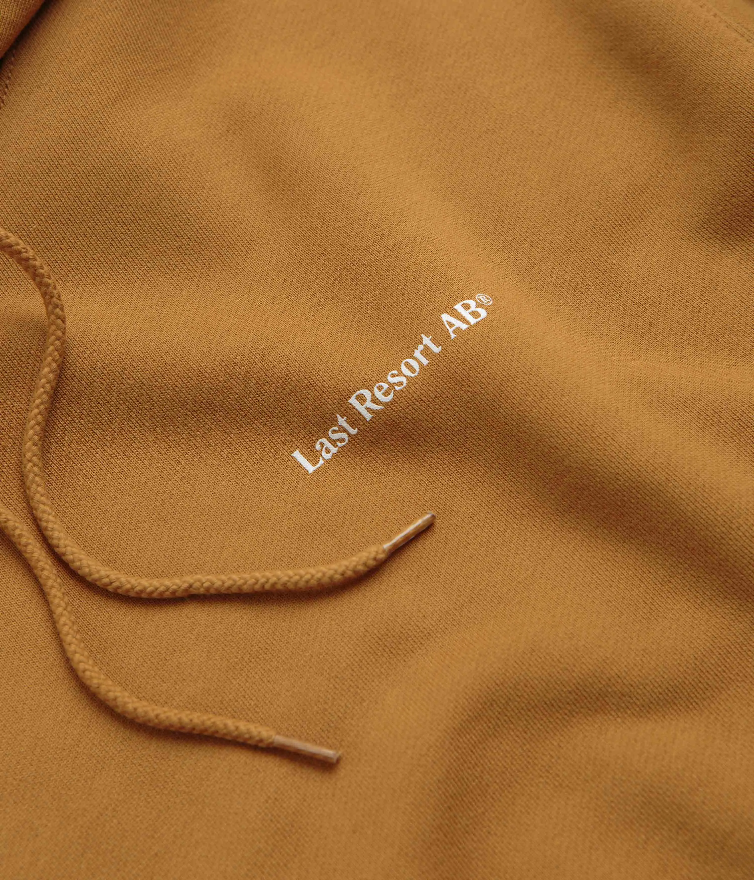 Last Resort AB Atlas Monogram Hoodie - Golden Brown / White