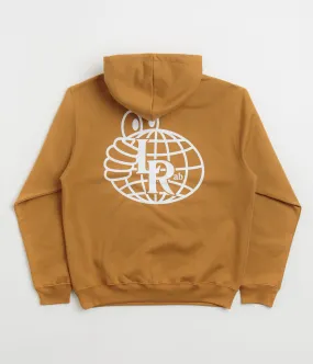 Last Resort AB Atlas Monogram Hoodie - Golden Brown / White