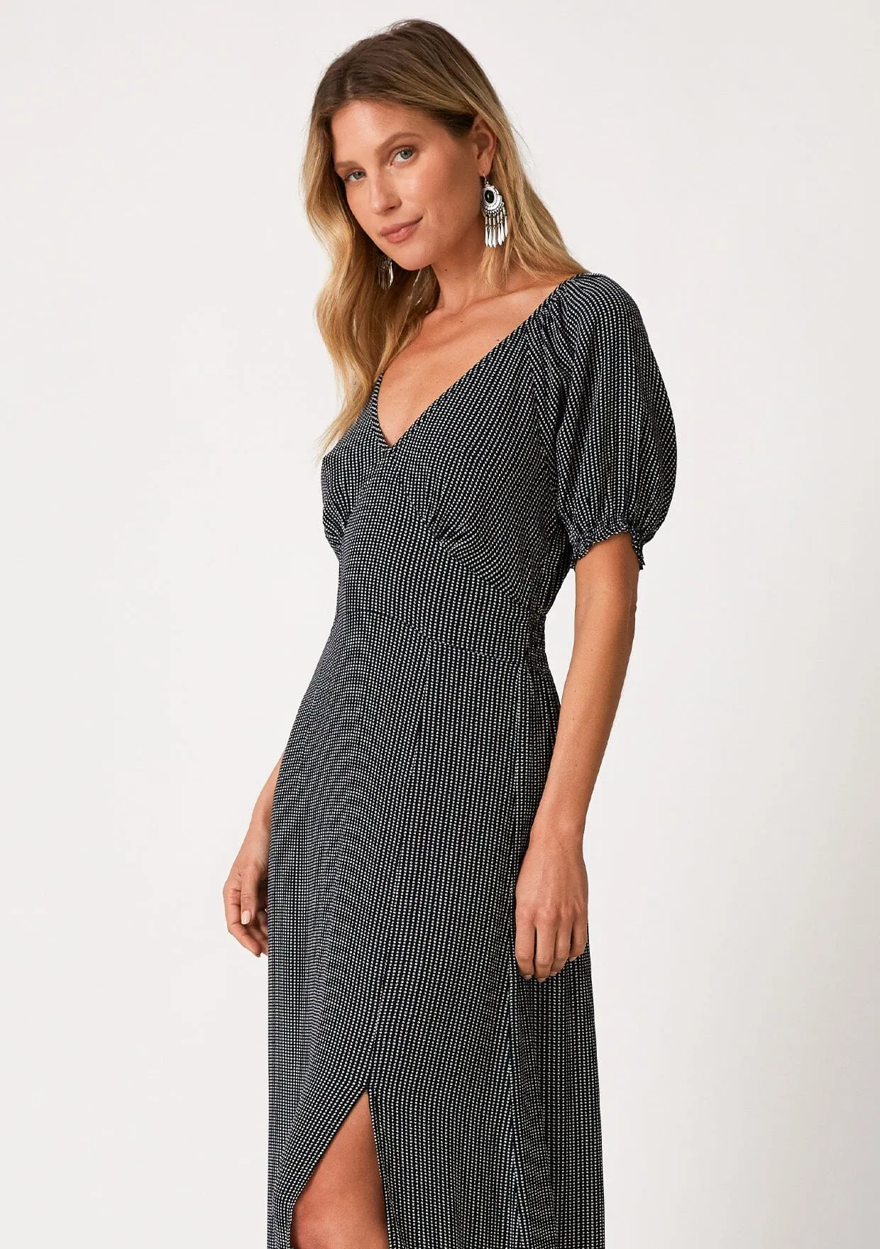 Lauren Puff Sleeve Maxi Dress