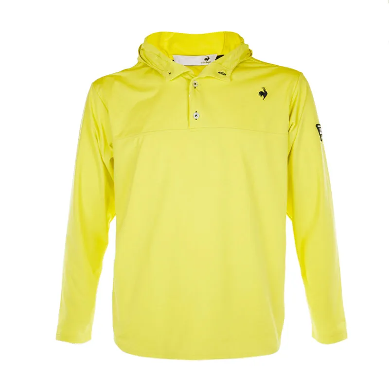 LE COQ SPORTIF GOLF Men's Long Sleeve Shirt with Hoodie (Lime)