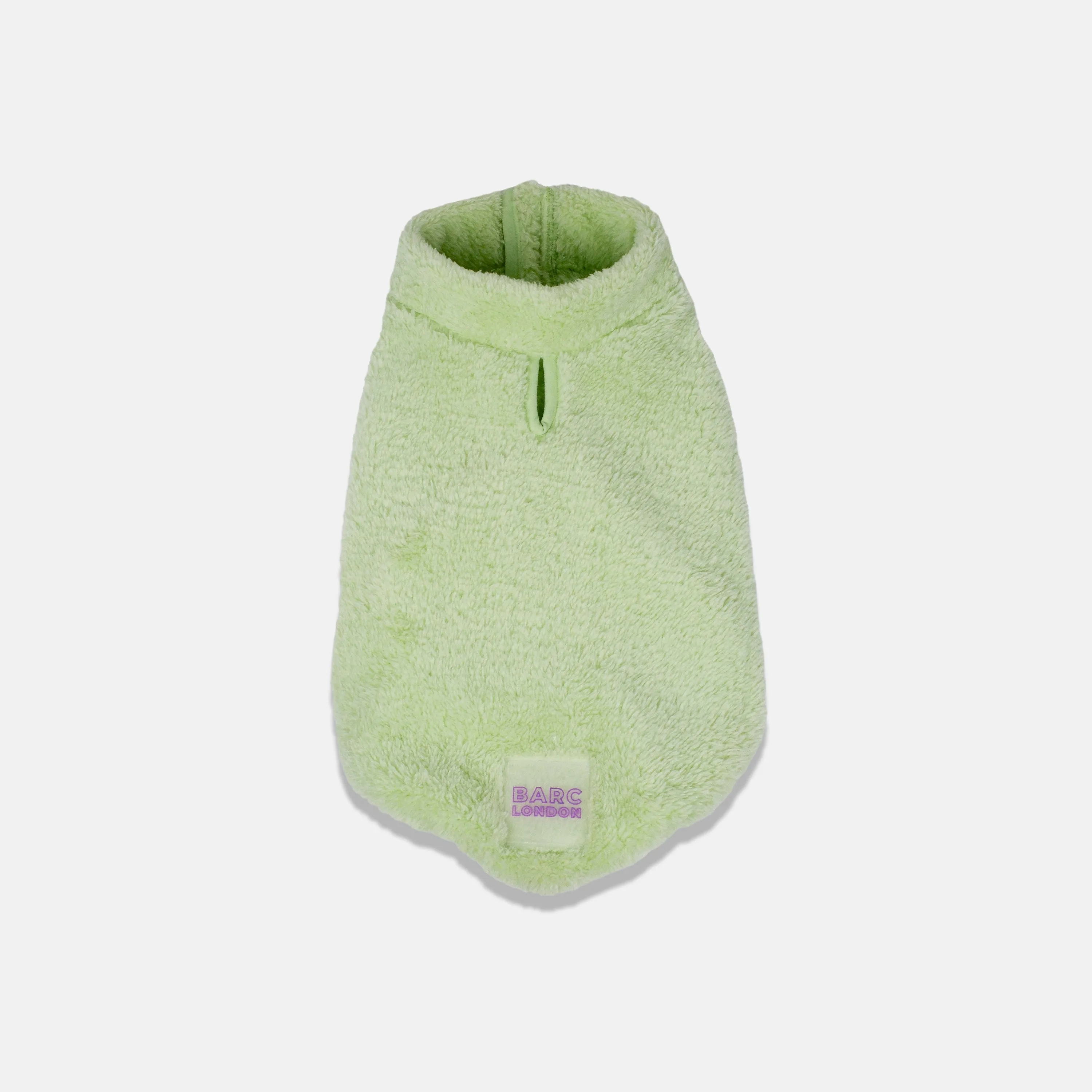 Lime Sherpa Fleece Dog Vest