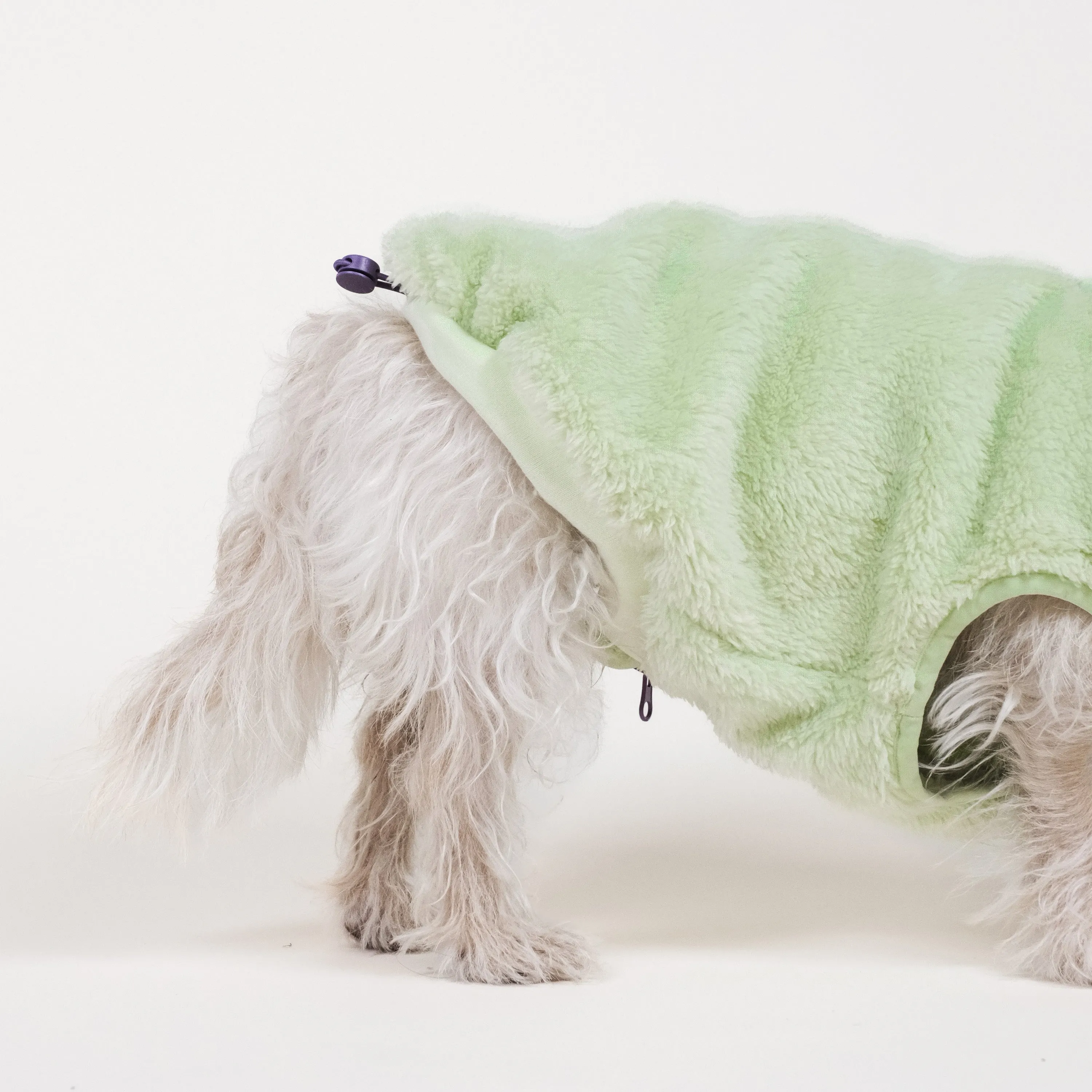 Lime Sherpa Fleece Dog Vest