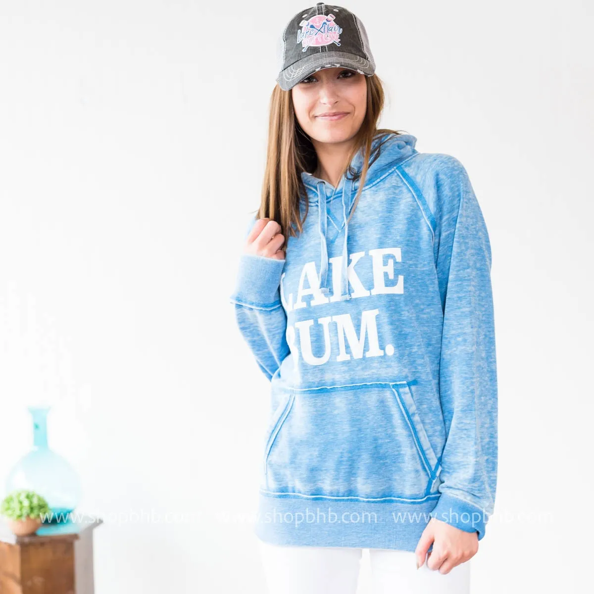 (LIMITED EDITION ) Lake Bum Hoodie 8915 - Blue**