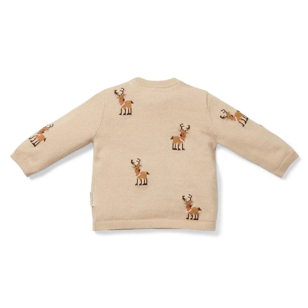 Little Dutch Knitted Christmas Sweater - Reindeers