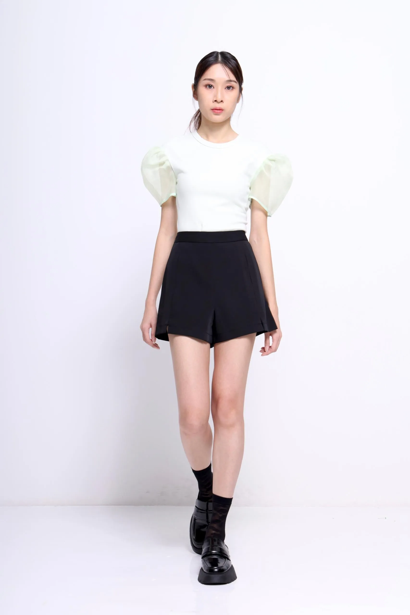 Lola Organza Puff Sleeve Blouse