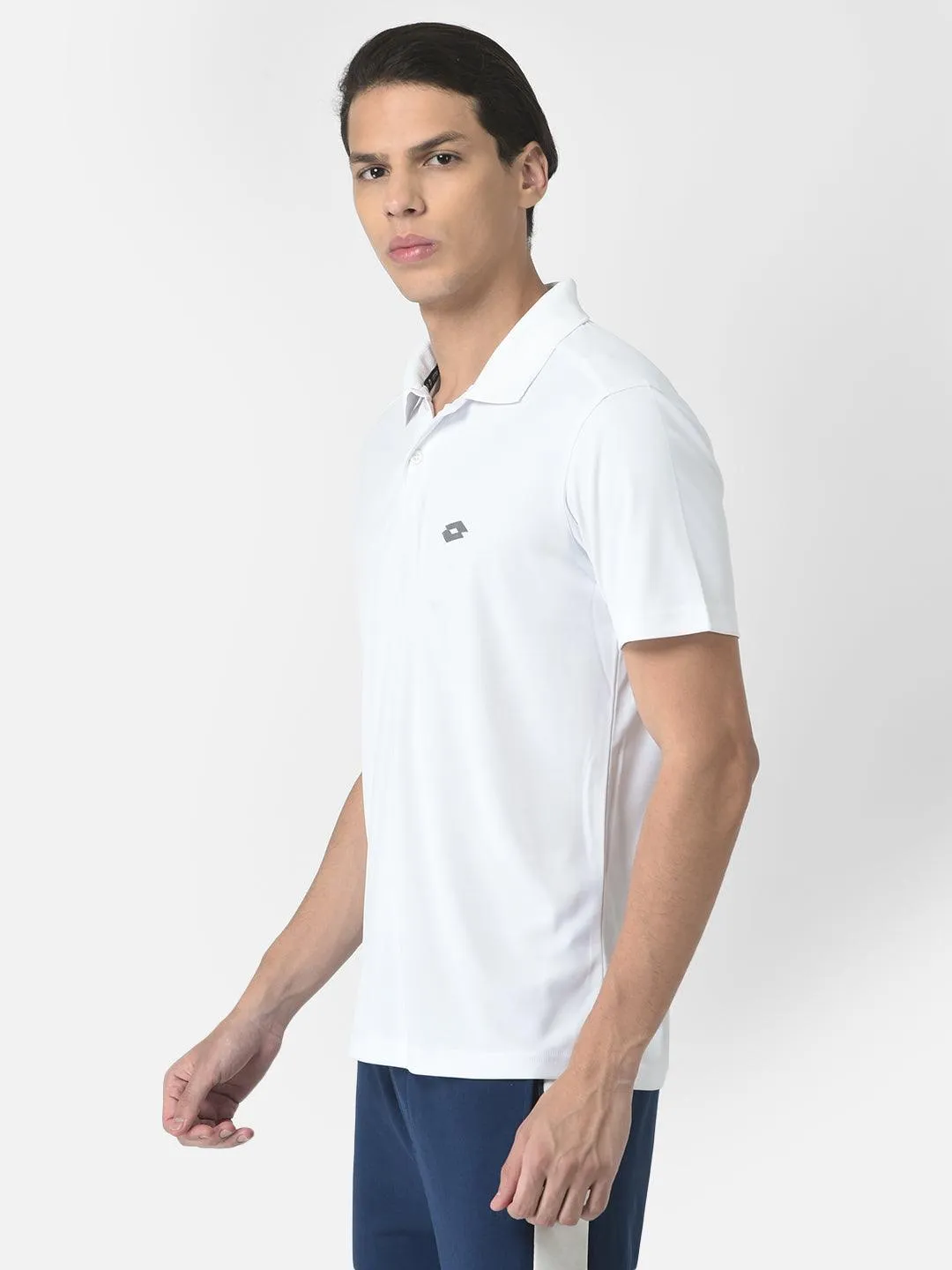 Lotto Men White Basic Bb Polo