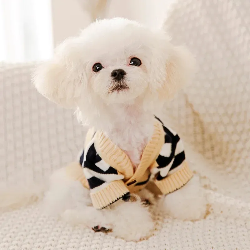 Luxury Striped Sweater for Small Pets - Chihuahua, Bichon Frise, and Cats