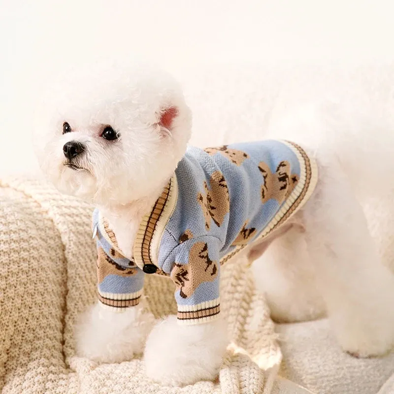 Luxury Striped Sweater for Small Pets - Chihuahua, Bichon Frise, and Cats