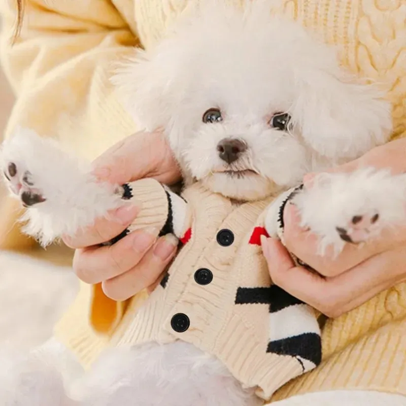 Luxury Striped Sweater for Small Pets - Chihuahua, Bichon Frise, and Cats