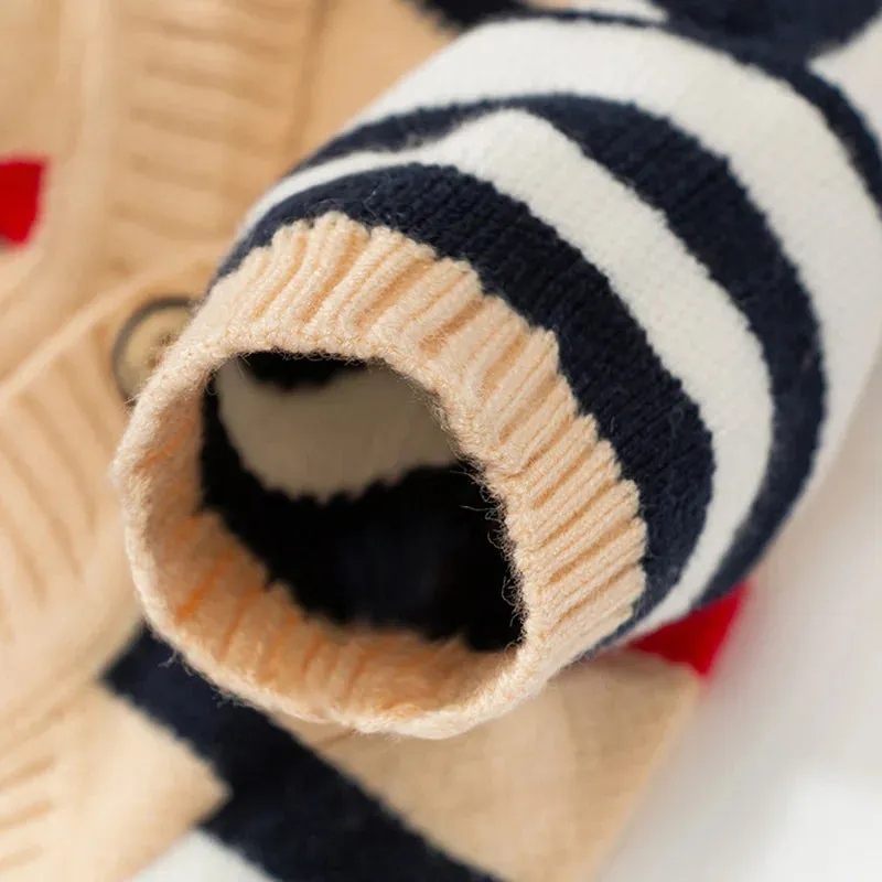 Luxury Striped Sweater for Small Pets - Chihuahua, Bichon Frise, and Cats