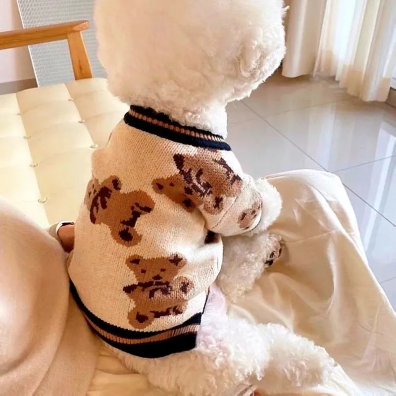 Luxury Striped Sweater for Small Pets - Chihuahua, Bichon Frise, and Cats