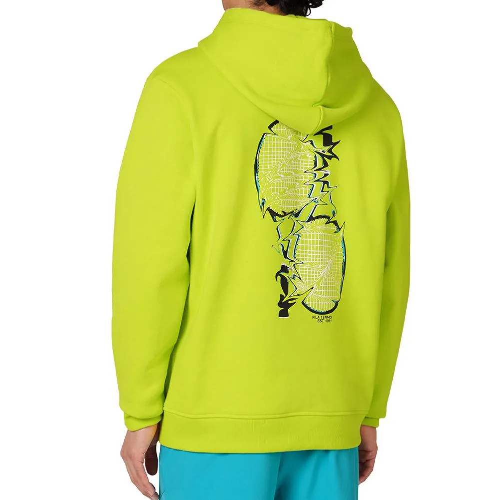 Men's Electric Drizzle Tennis Hoodie Cyber Lime