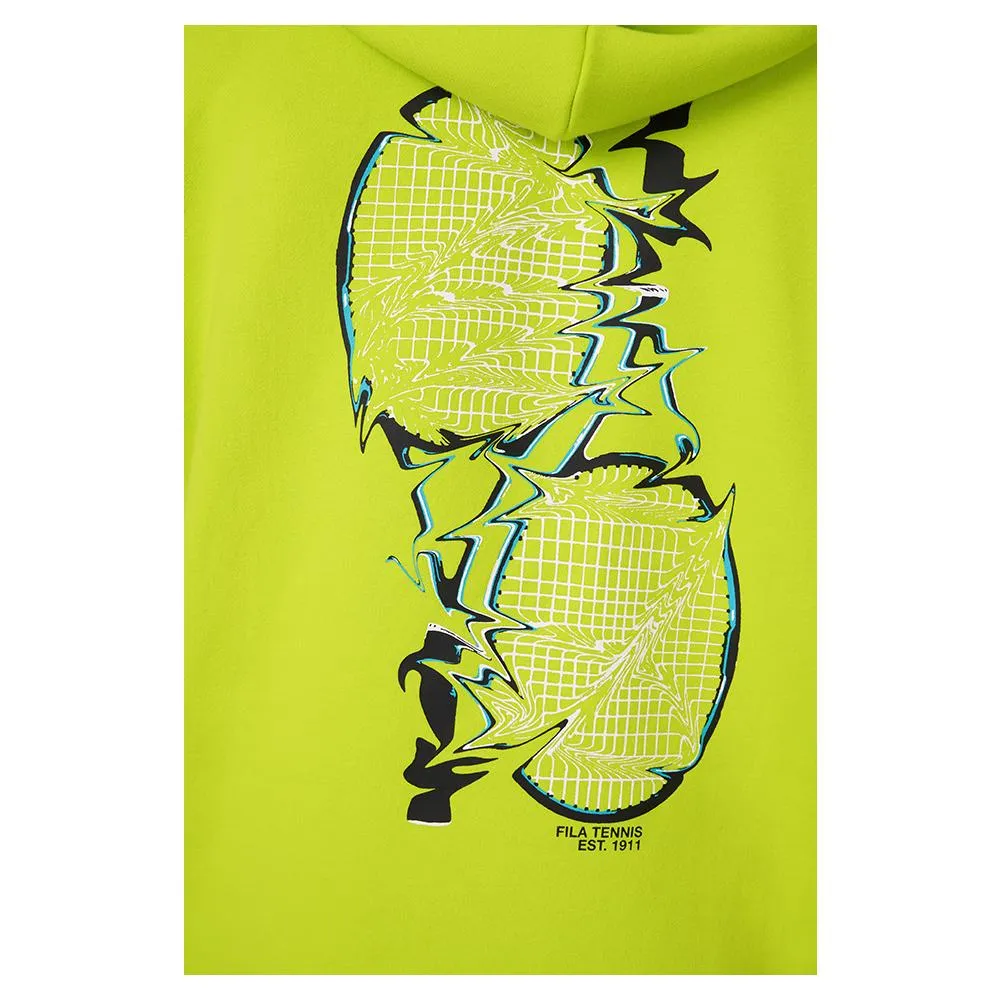 Men's Electric Drizzle Tennis Hoodie Cyber Lime