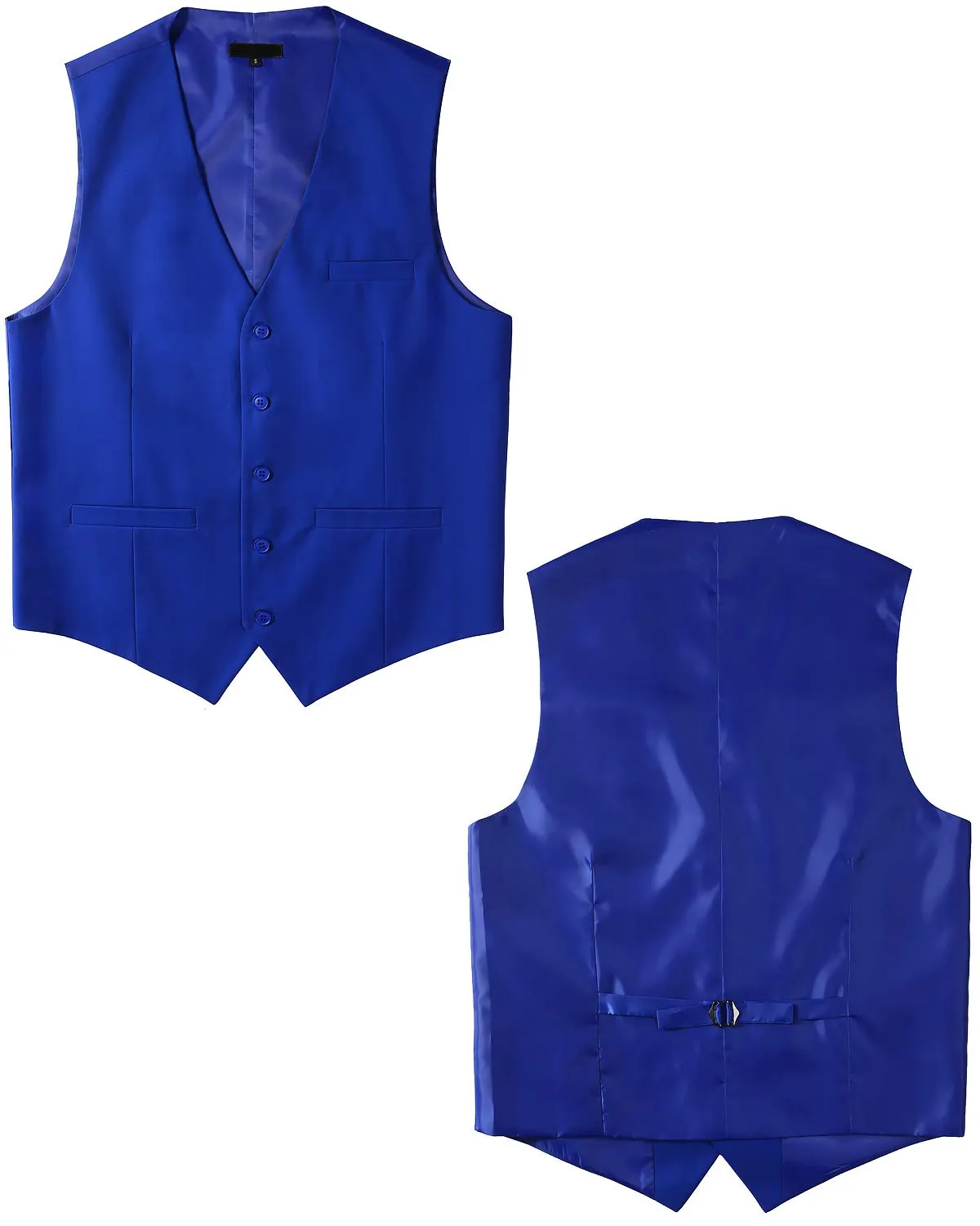 Mens V-Neck Formal Suit Vest Slim Fit Dress Vest Wedding Waistcoat for Tuxedo