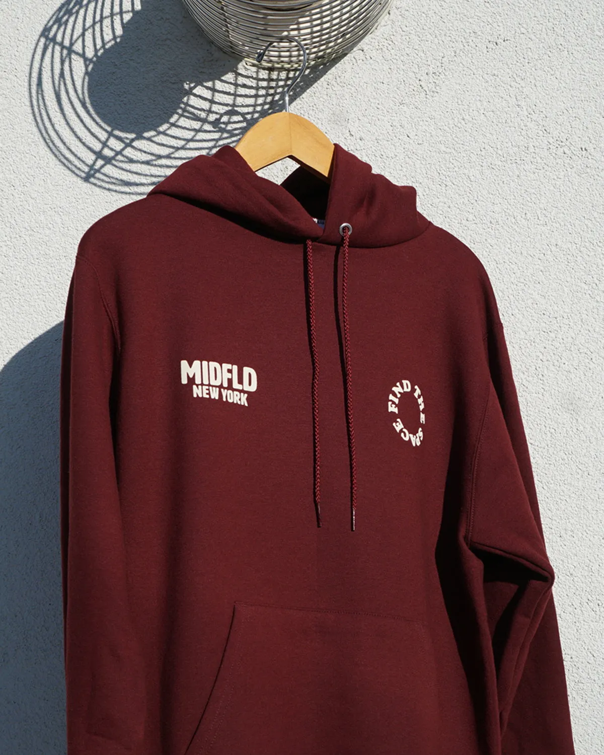 MIDFLD Champion™ Find the Space Double Logo Hoodie - Maroon