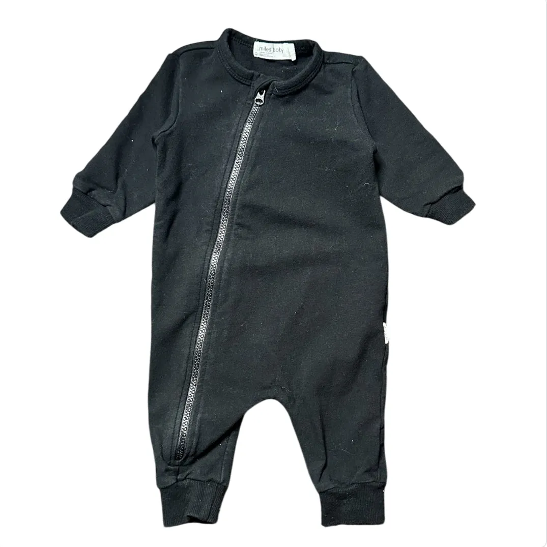 Miles Baby Black Romper