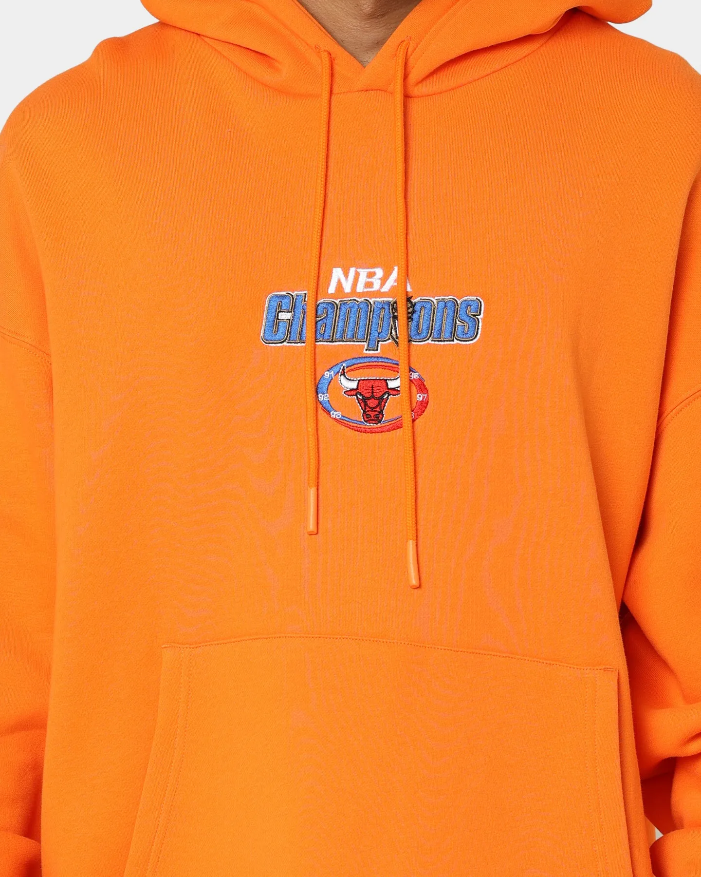 Mitchell & Ness Chicago Bulls Anniversary Hoodie Orange