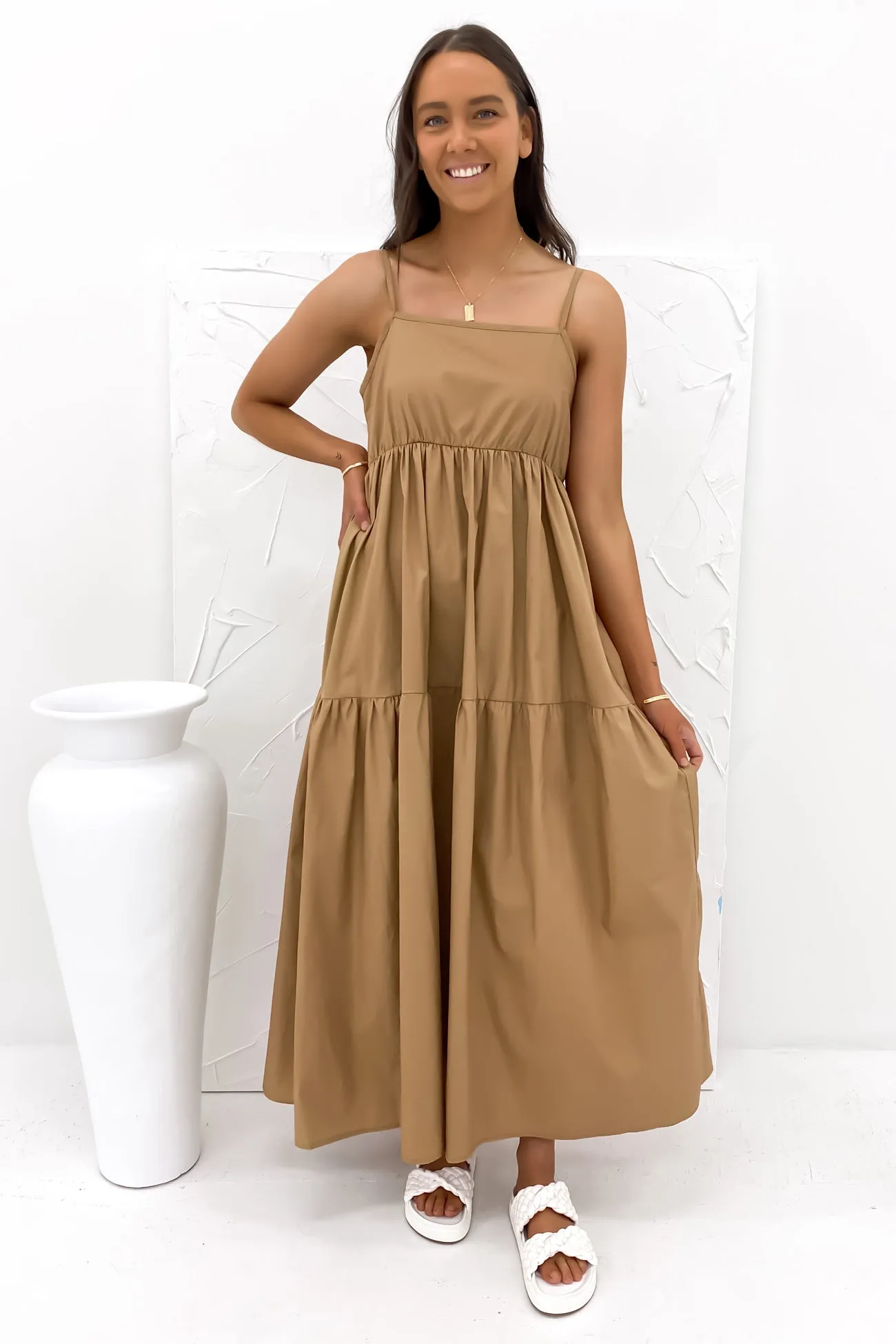 Nell Maxi Dress Brown