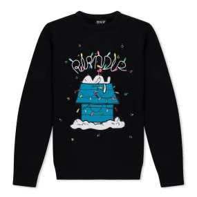 Nerm Christmas Light Up Knit Sweater (Black)