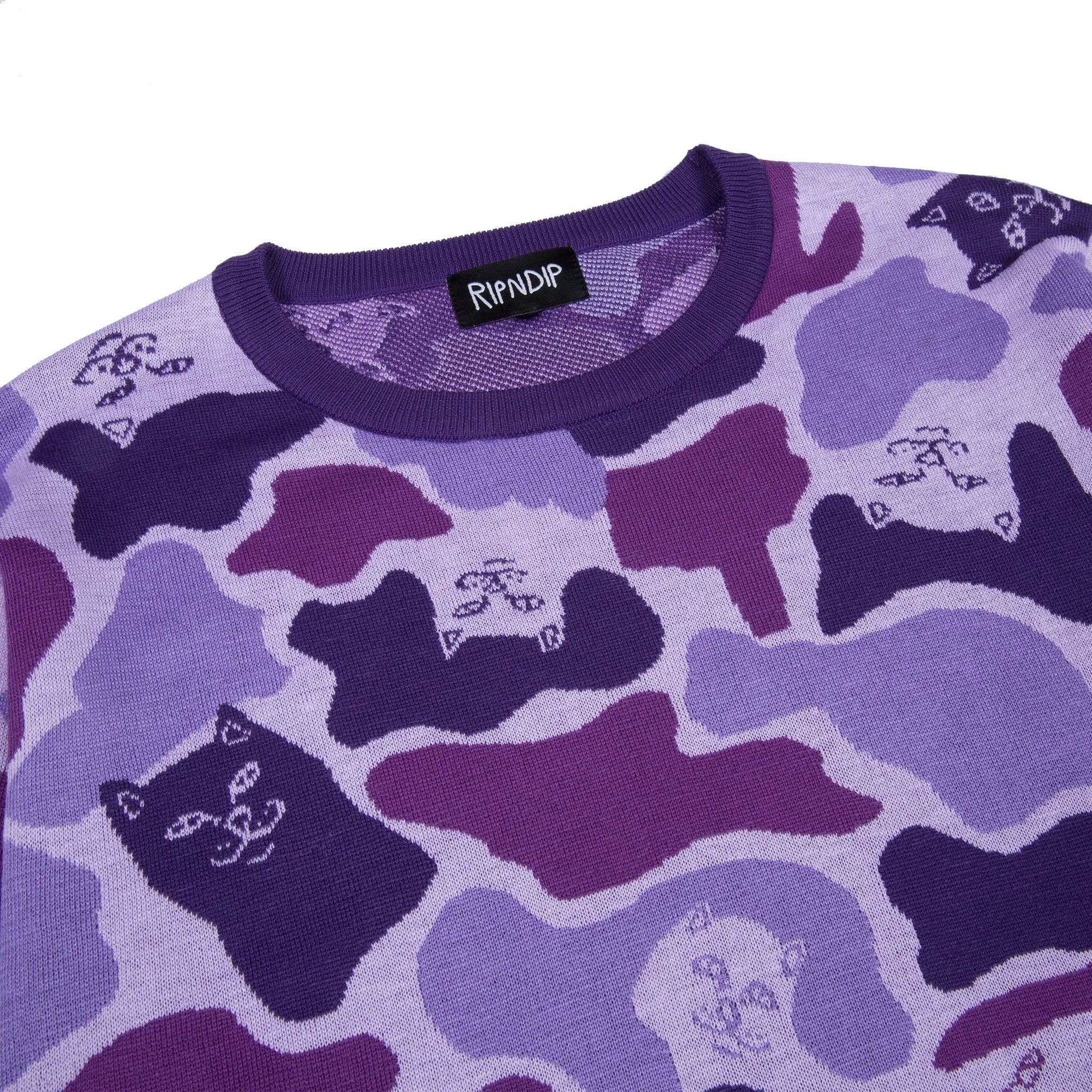 Nermal Camo Sweater (Purple Camo)