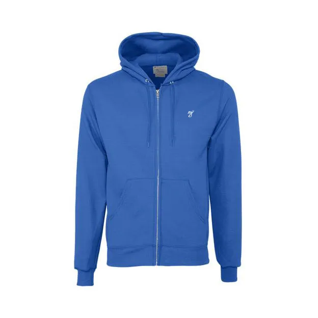 NJ Script HALFTIME x Champion Full-Zip Hoodie (Light Blue White)