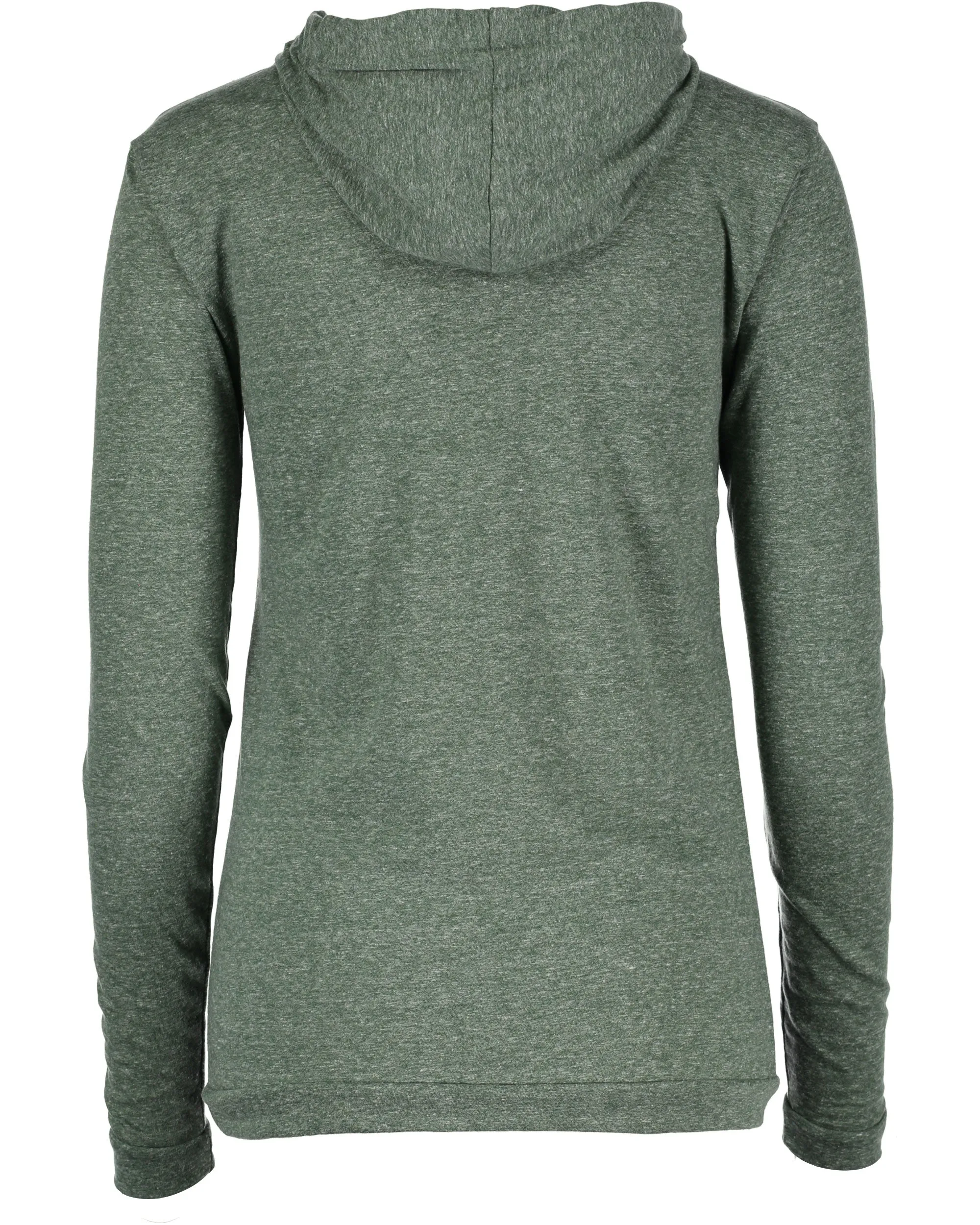 Oasis Mélange Long Sleeve Hooded Shirt - Ladies