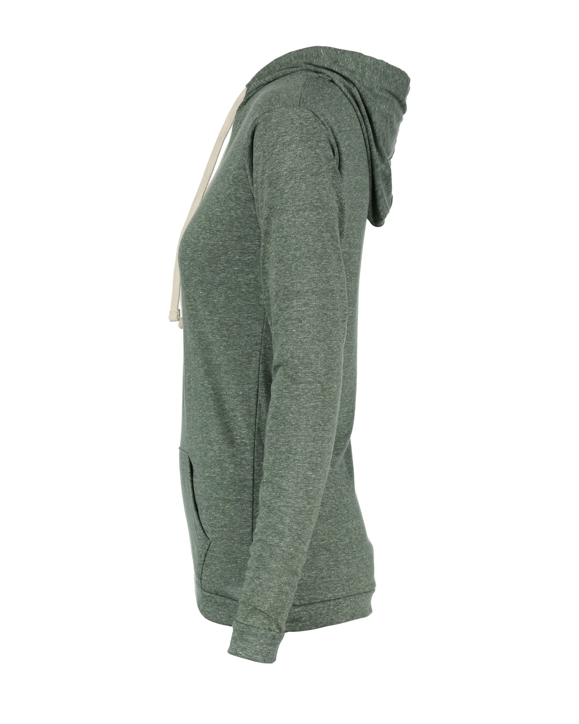 Oasis Mélange Long Sleeve Hooded Shirt - Ladies