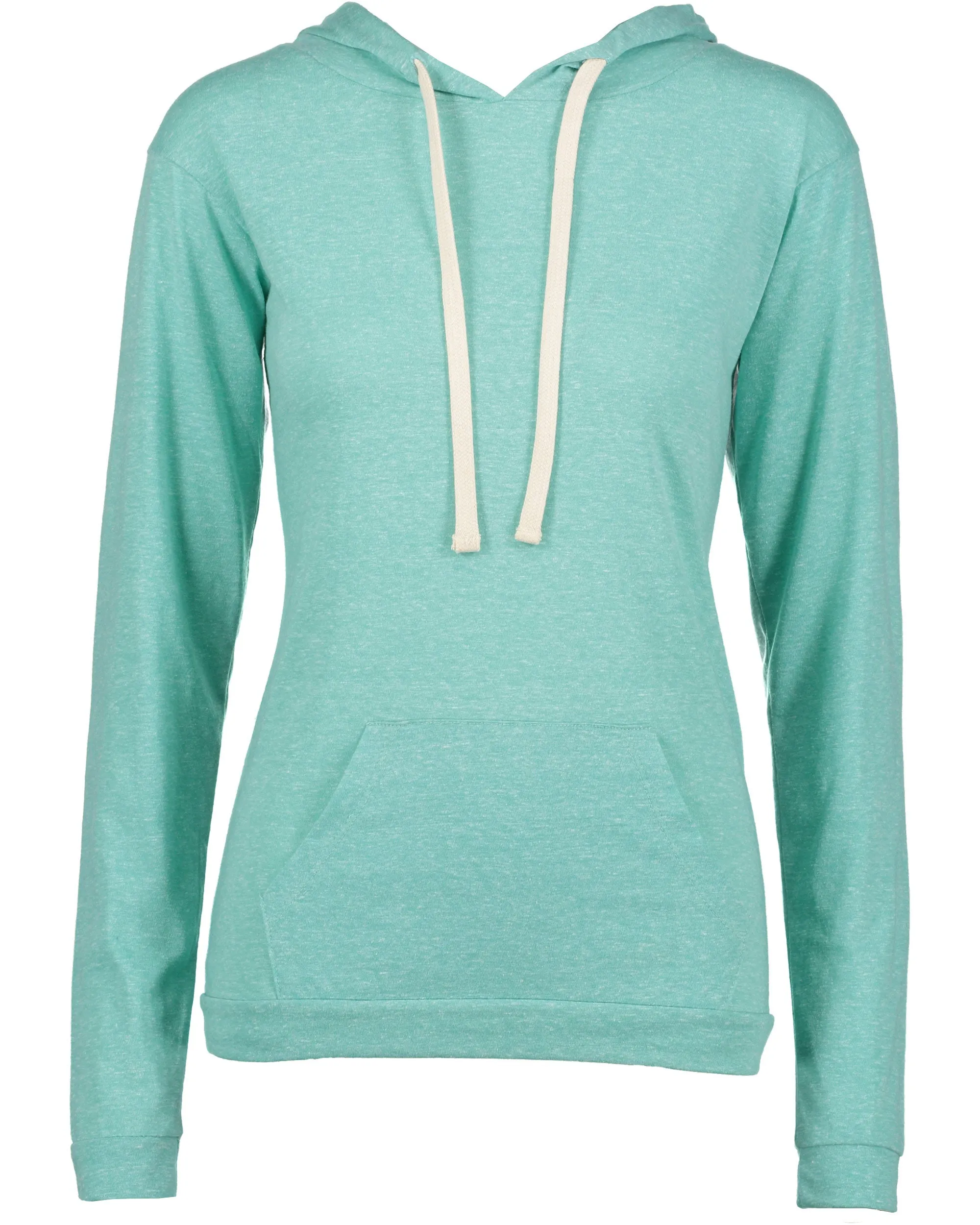 Oasis Mélange Long Sleeve Hooded Shirt - Ladies