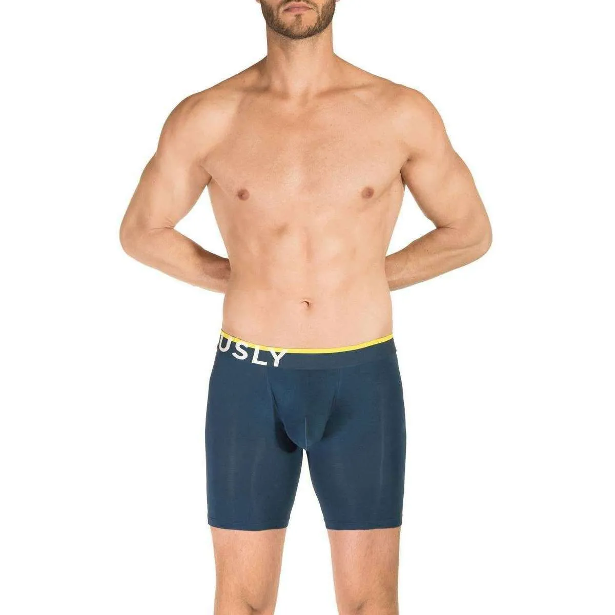 Obviously Everyman AnatoMAX Boxer Breif 6inch Leg - Nautical Navy