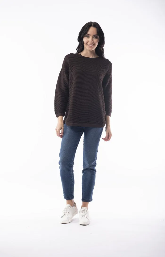 Orientique Rib Knit Cotton Top (Many Colours)