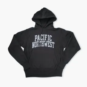 Pacific Northwest Black Reverse Weave Hoodie