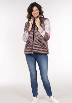 Padded Gilet - Plum