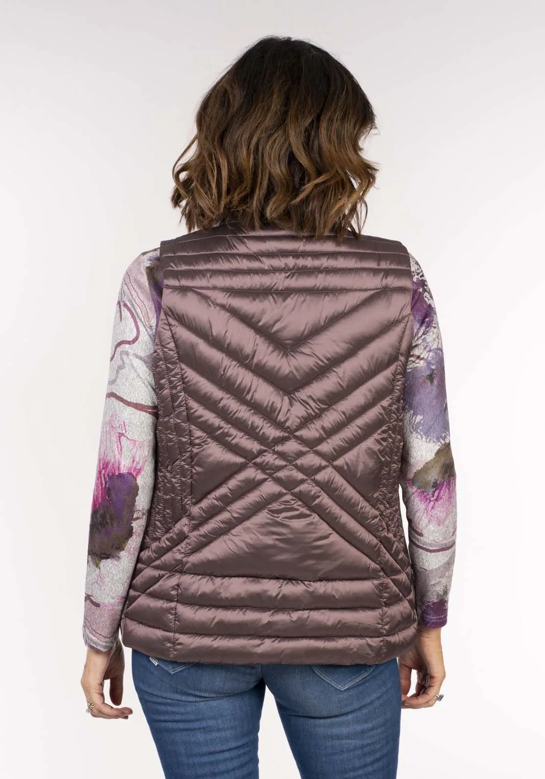 Padded Gilet - Plum