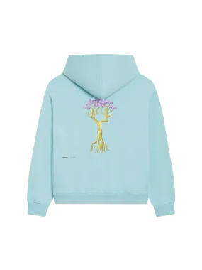 PANGAIA x Kenny Scharf Signature Hoodie—celestial blue