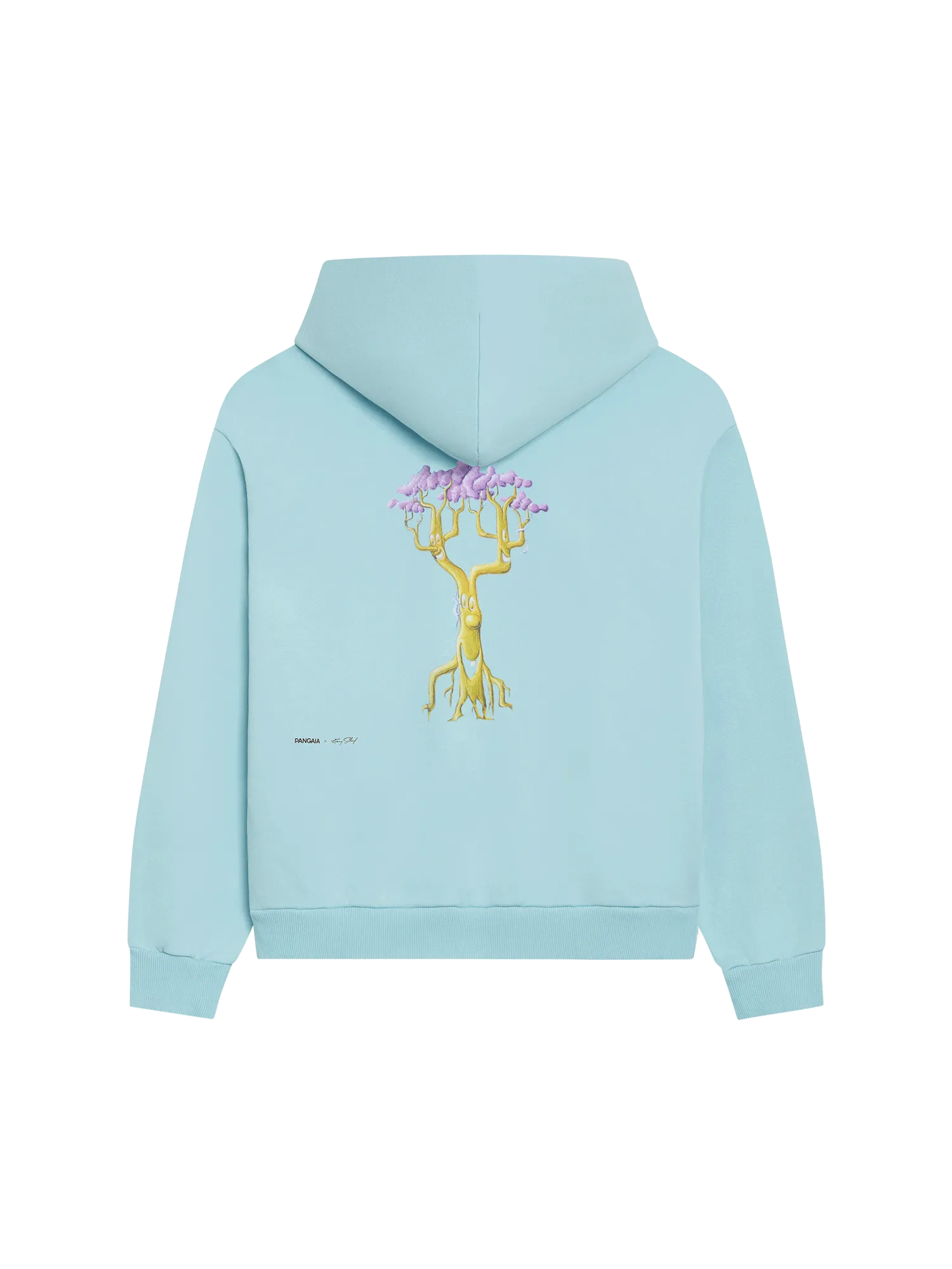 PANGAIA x Kenny Scharf Signature Hoodie—celestial blue