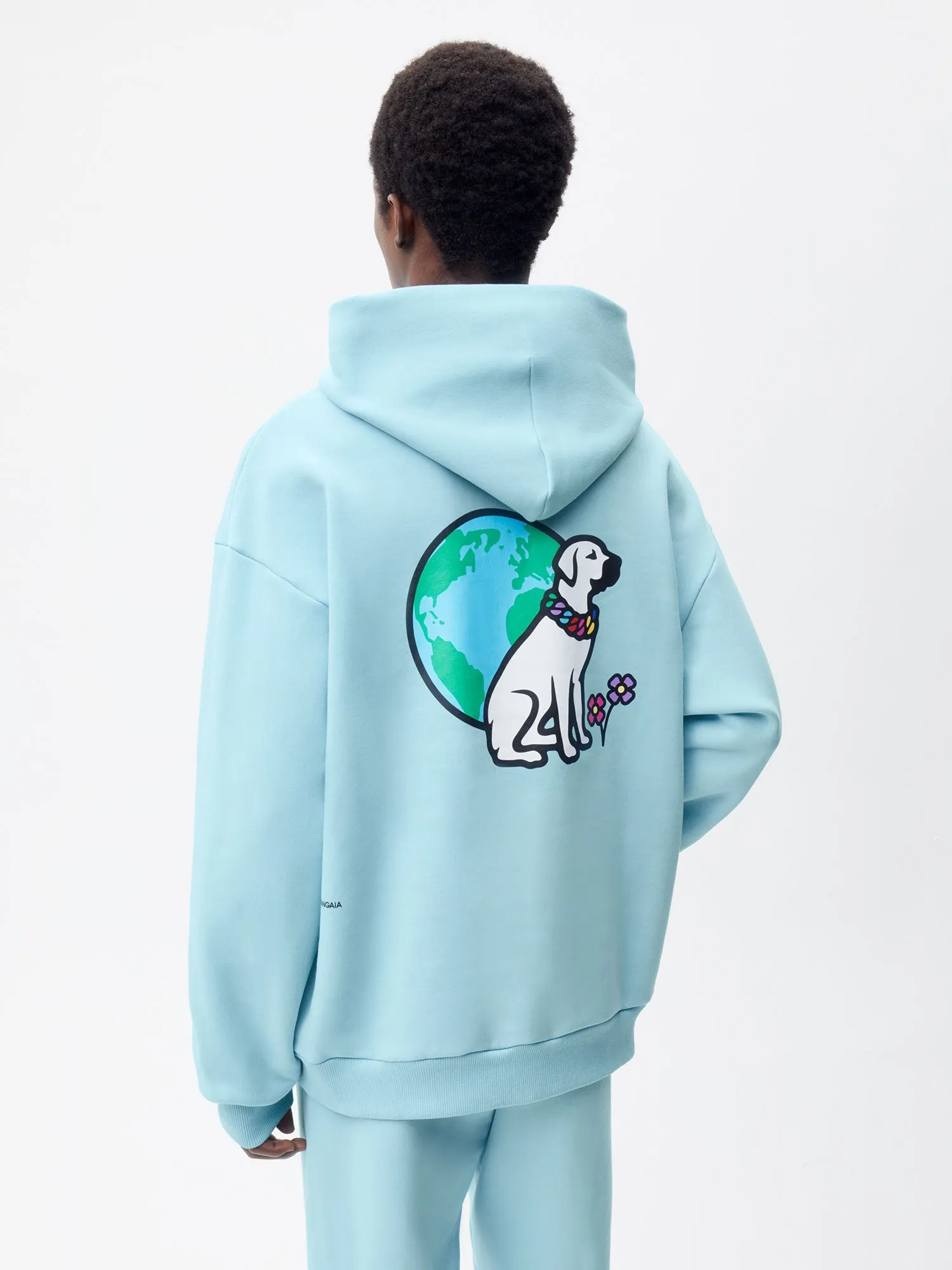 PANGAIA x Victor Victor Signature Hoodie—celestial blue