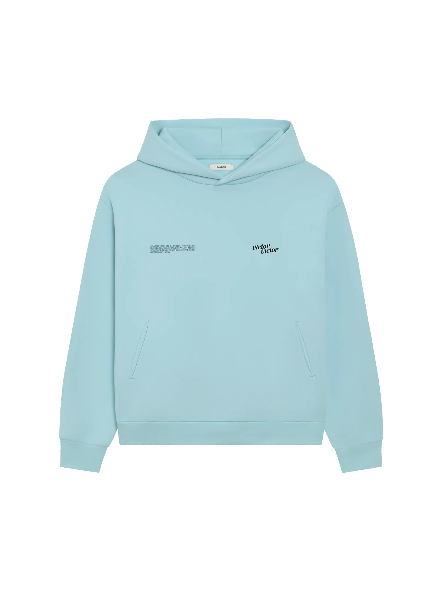 PANGAIA x Victor Victor Signature Hoodie—celestial blue