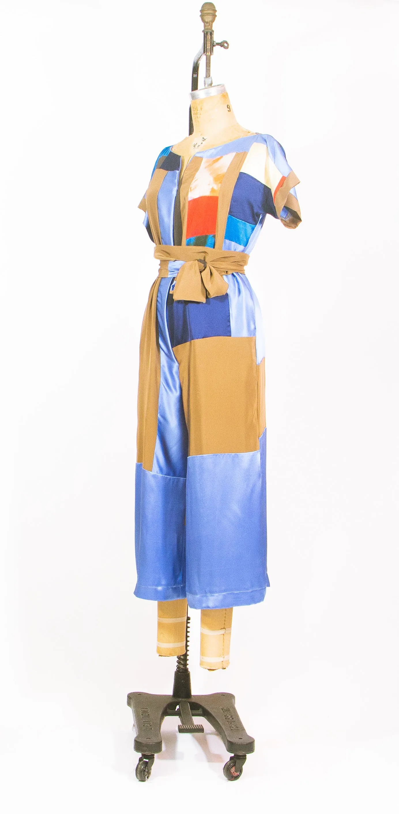 Patchwork Silk Jumpsuit