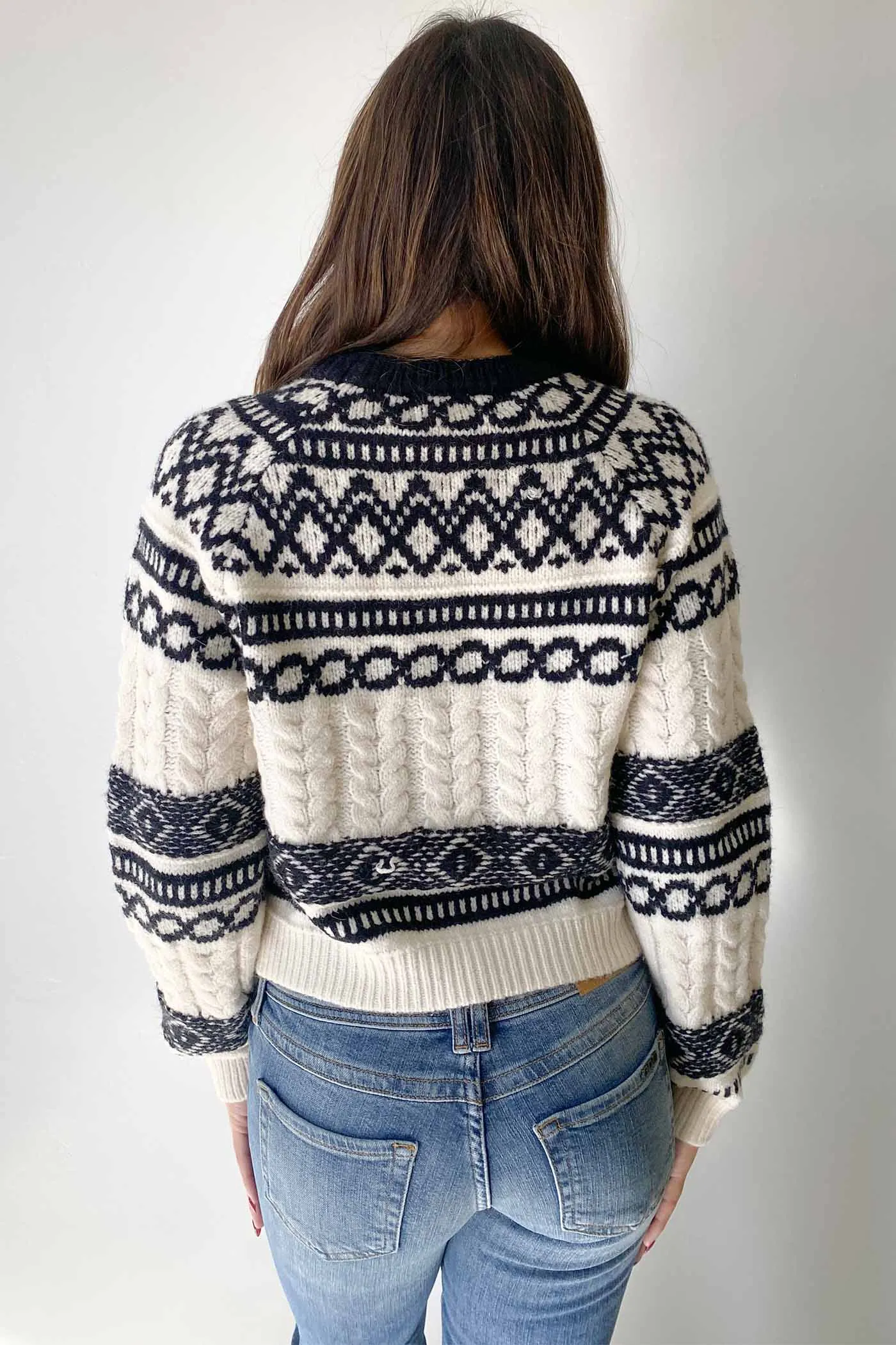 Patterned Knit Sweater