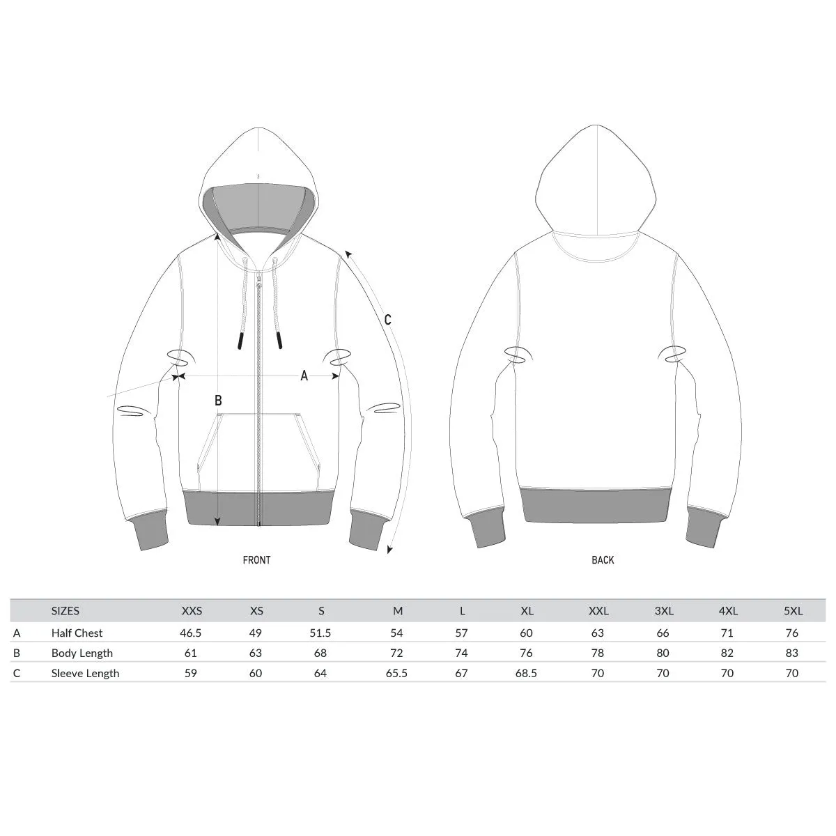 Peoples Techno Crest - Zipped Hood - Grey