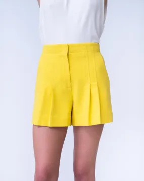 Pleated High Waist Short