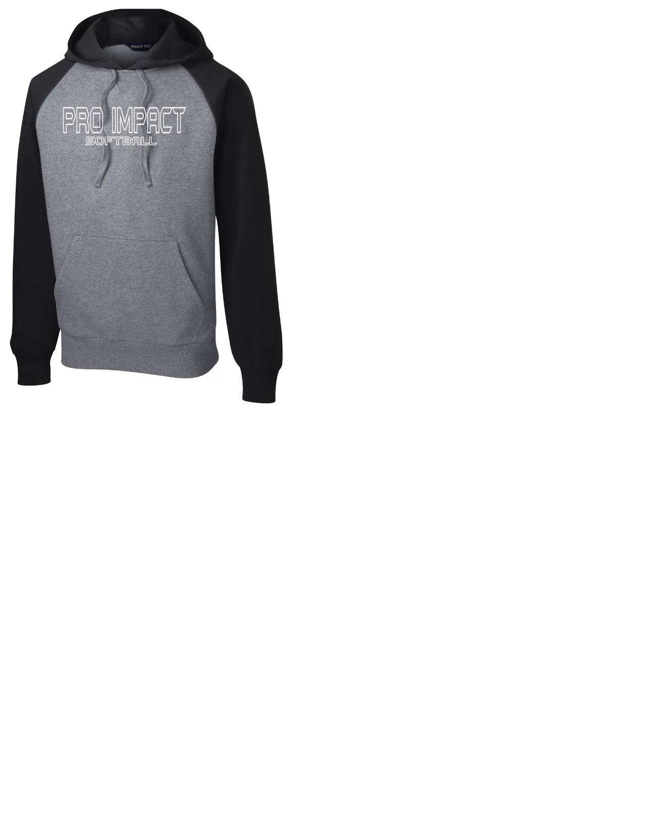 PRO IMPACT RAGLAN HOODIE BLACK/GREY