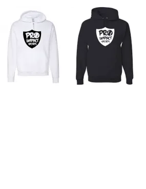 PRO IMPACT SOLID HOODIE SHIELD LOGO LS