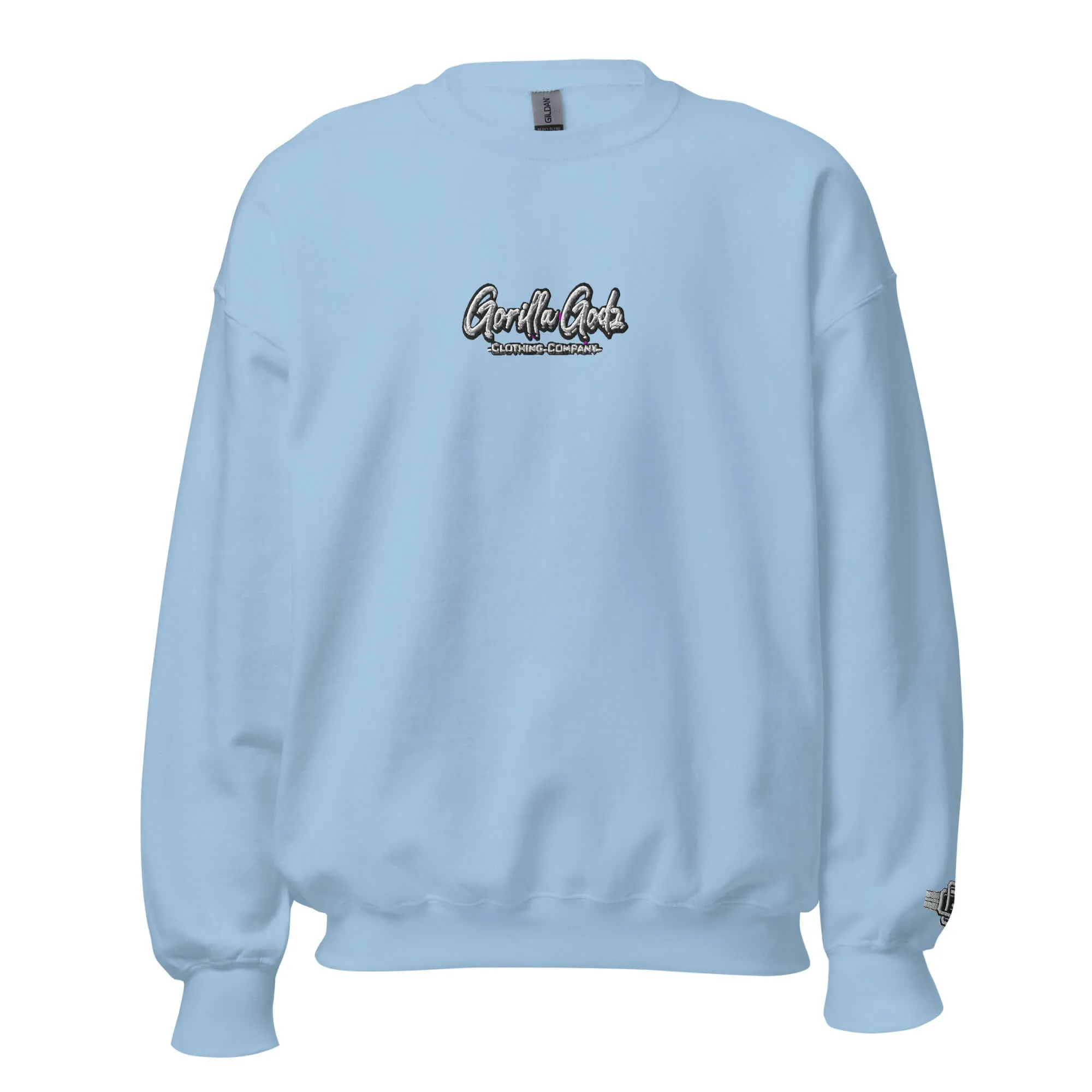 "Gorilla Godz Minimalist" Embroidered Unisex Sweatshirt (Color options available)