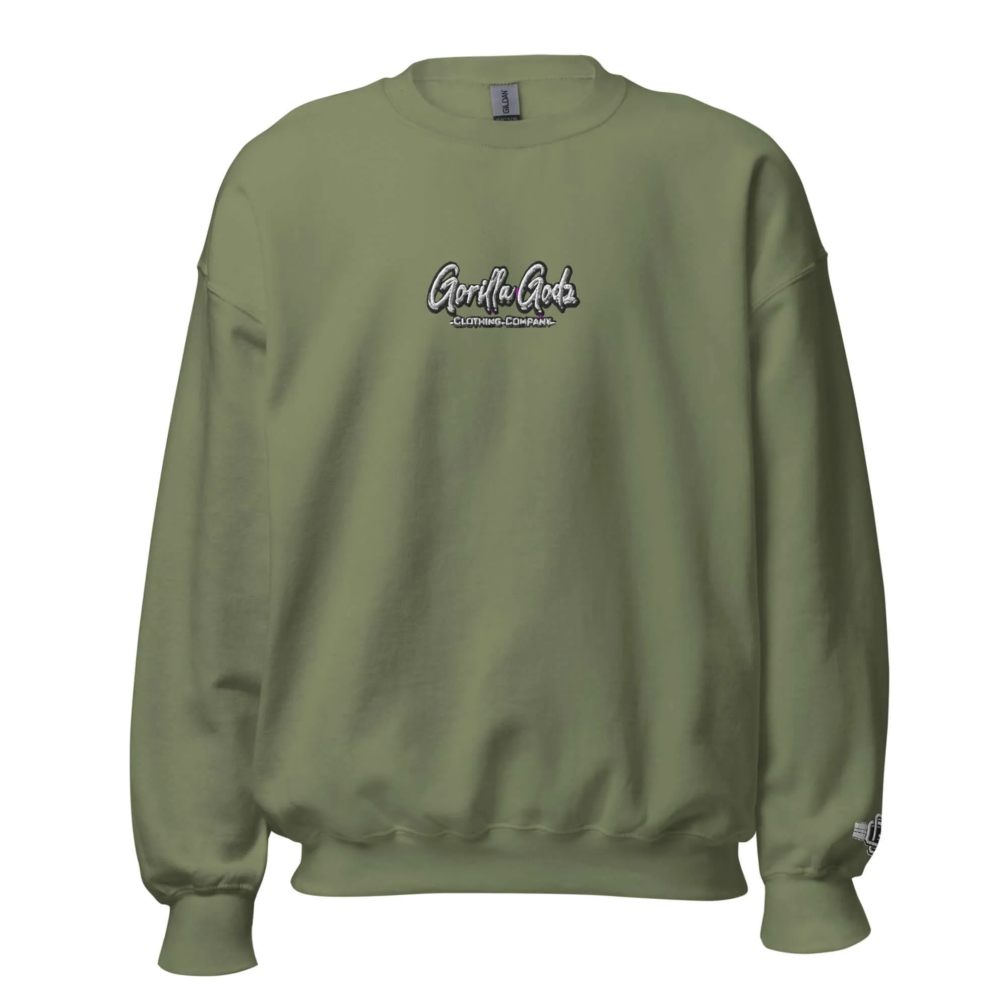 "Gorilla Godz Minimalist" Embroidered Unisex Sweatshirt (Color options available)