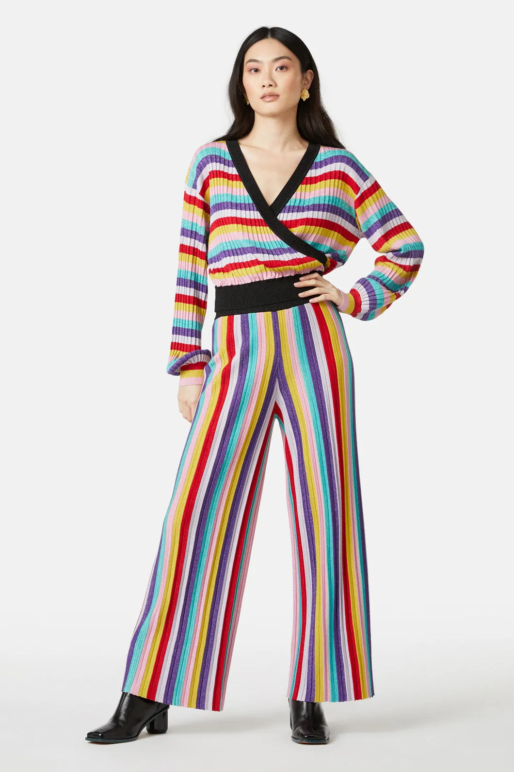 Rainbow Lurex Knit Top