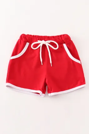 Red boy shorts