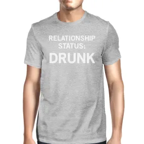 Relationship Status Mens Grey Unique Design Graphic TShirt Crewneck