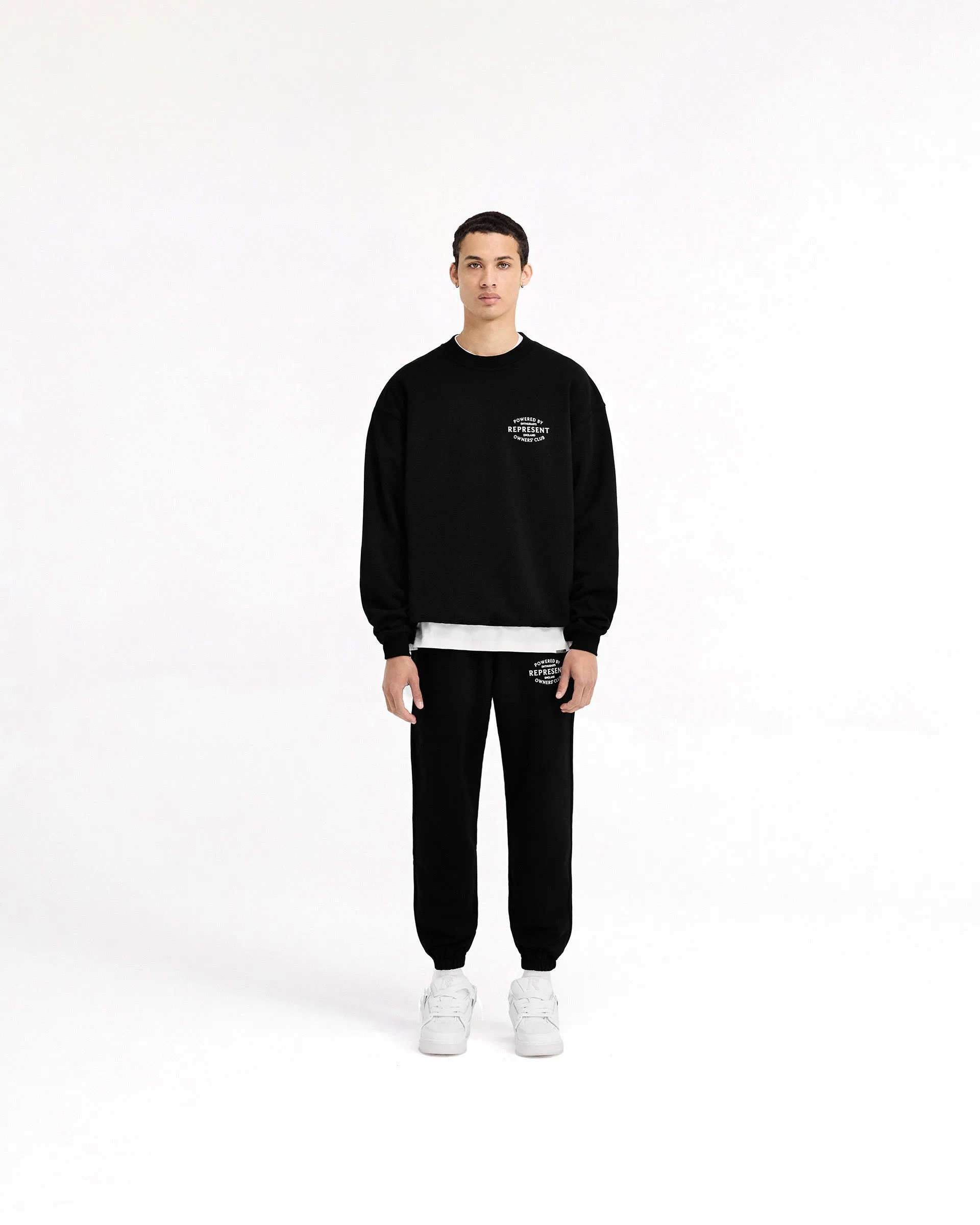 Represent Owners Club Stamp Sweater - Jet Black